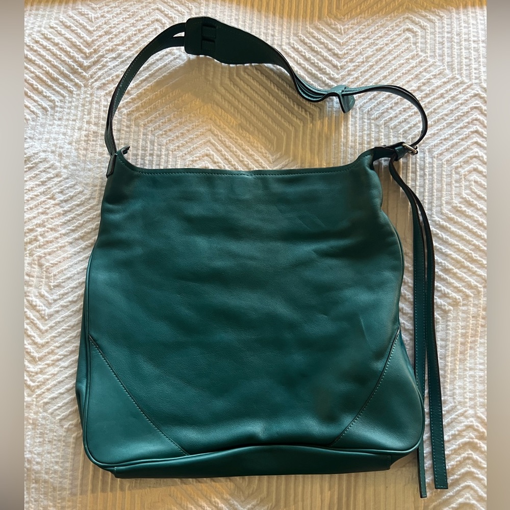 Club Monaco 100% Leather Teal Handbag